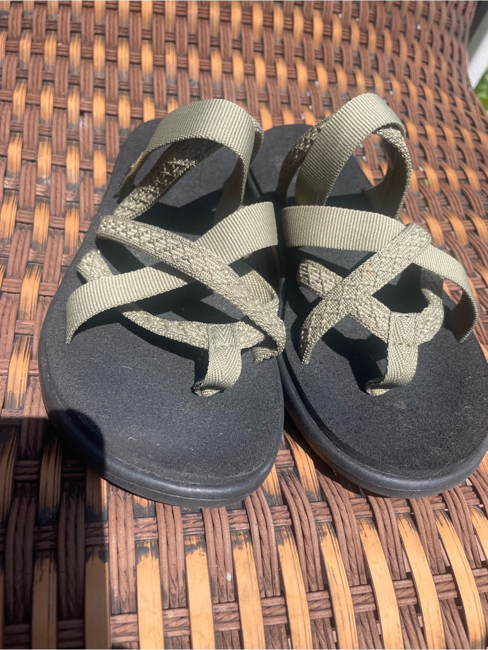 Teva Olive Green Strappy Sandals